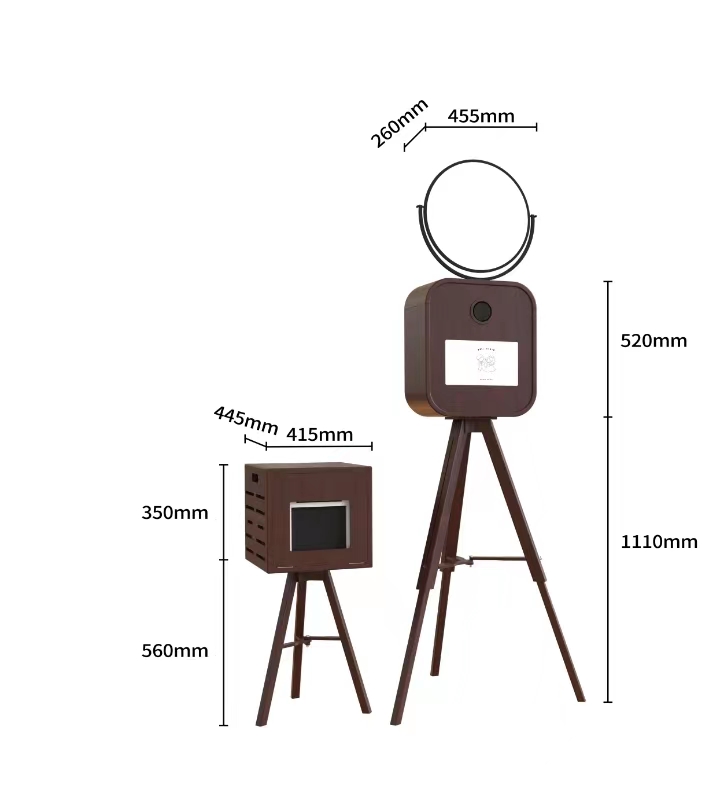 復(fù)古拍照機 photobooth 婚慶活動展會大頭貼自拍機，復(fù)古移動拍照亭